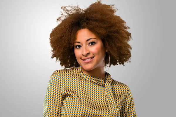 Afro Mujer Cara Retrato — Foto de Stock