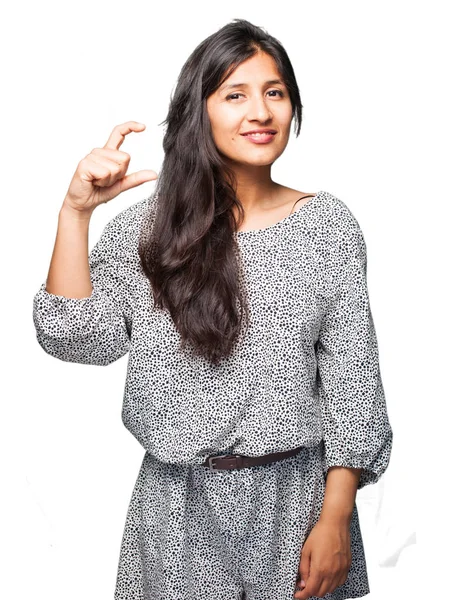 latin kadın izole üzerinde beyaz boyutlandırma