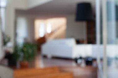 Modern ev iç arka plan bulanık