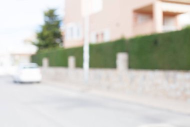 Modern ev dış arka plan bulanık