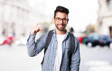 öğrenci adam açık havada boyutlandırma 