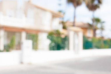 Modern ev dış arka plan bulanık