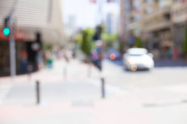 kentsel sokak bulanık arka plan