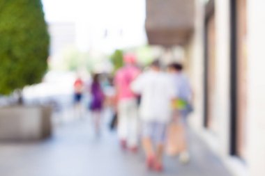 Soyut kentsel sokak arka plan bulanık kalabalık