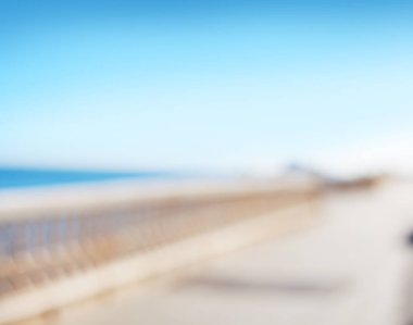 Soyut plaj yaz aylarında arka plan bulanık