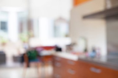 Modern ev iç arka plan bulanık