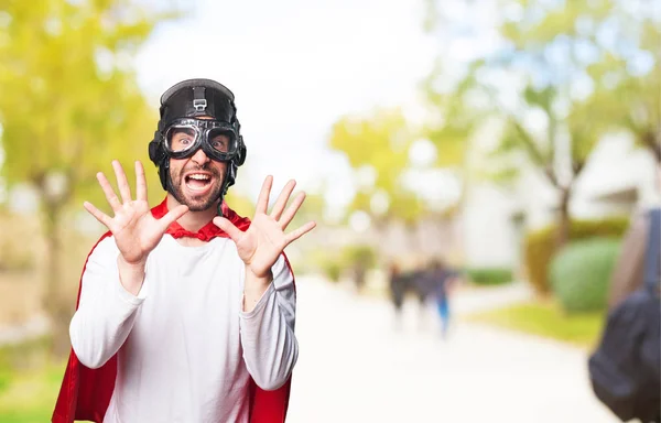 Miedo Super Héroe Aire Libre — Foto de Stock