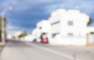 Modern ev dış arka plan bulanık