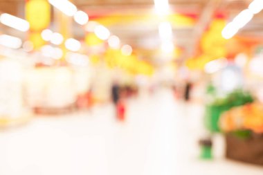 Modern Soyut süpermarket iç arka plan bulanık