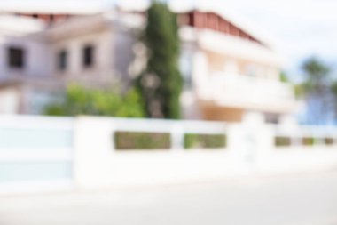 Modern ev dış arka plan bulanık