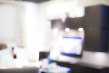 Modern ev iç arka plan bulanık