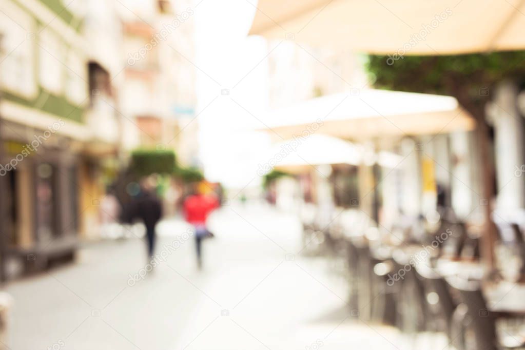 street urban blurred background