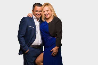 Sevgililer günü kutlama latin çift orta yaşlı