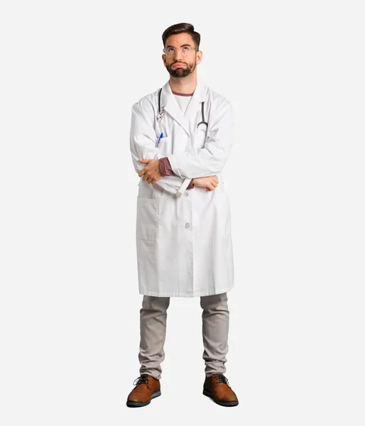 Young Doctor Man Tired Bored — Stock Photo, Image