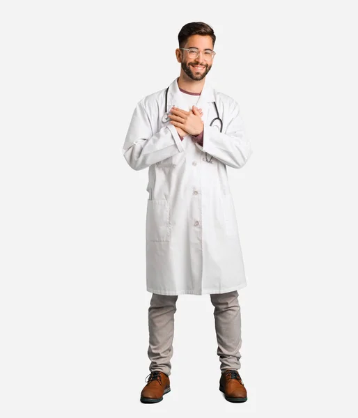 Young Doctor Man Doing Romantic Gesture — Stock Photo, Image