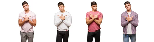 Junge Männer Entscheiden Sich Zwischen Zwei Optionen — Stockfoto