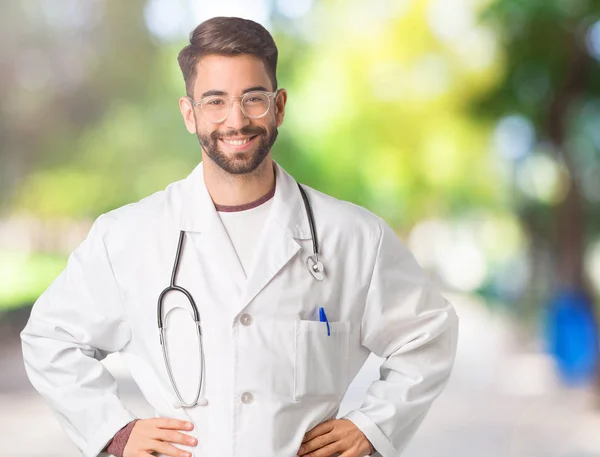 Young Doctor Man Hands Hips — Stock Photo, Image