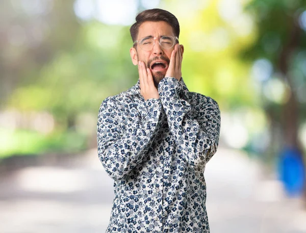 Young Cool Man Desperate Sad — Stock Photo, Image