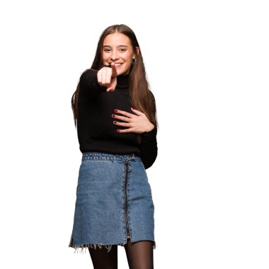 Genç sevimli kadın hayalleri hedefleri ve amaçları gerçekleştirmek