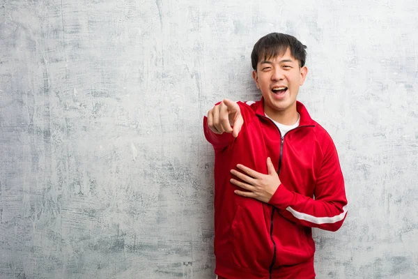 Junge Sportfitness Chinesen Träumen Vom Erreichen Von Zielen Und Zielen — Stockfoto