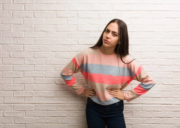 Young Modern Woman Scolding Someone Very Angry — Stock Photo, Image