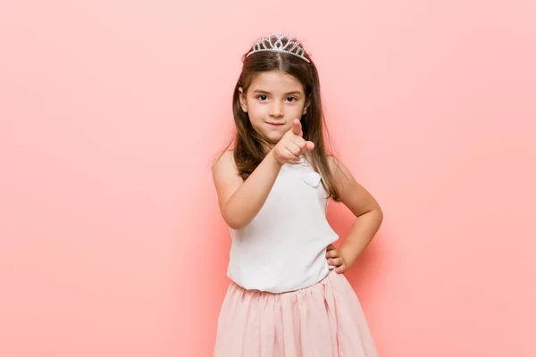 Маленька Дівчинка Образі Принцеси Виглядає Ідеєю Концепцією Натхнення — стокове фото