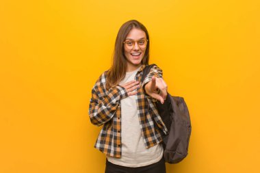 Genç öğrenci kadın hayalleri hedefleri ve amaçları gerçekleştirmek