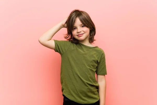 Pequeño Niño Siendo Sorprendido Ella Recordado Reunión Importante —  Fotos de Stock