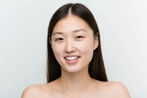 Primer Plano Una Joven Hermosa Natural Mujer Asiática —  Fotos de Stock