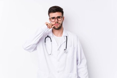 Kafkasyalı genç doktor parmakları dudaklarında bir sır saklıyor..