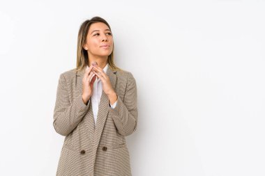 Kafkasyalı genç bir iş kadını bir plan hazırlıyor..