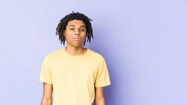 Joven Afroamericano Rasta Hombre Triste Cara Seria Sintiéndose Miserable Disgustado — Foto de Stock