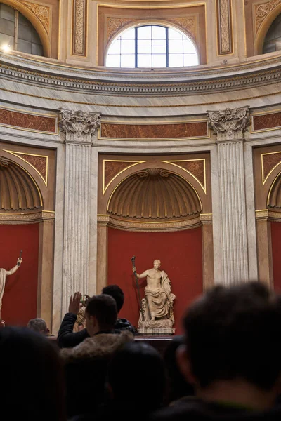 Touristes Visitant Musée Vatican Rome Italie — Photo