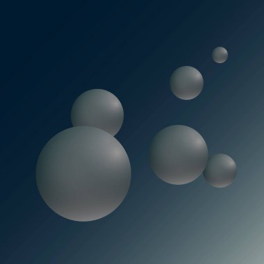 Havada soyut arkaplan fırçalanmış metal küre