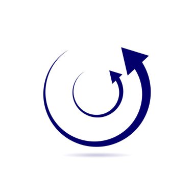 Vektör amblemi tasarımı için element. Ok, alan, daire