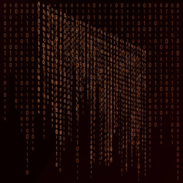 Электронный Цифровой Набор Обработанные Вычисления Зашифрованная Информация Секретная Информация Матрица — стоковый вектор