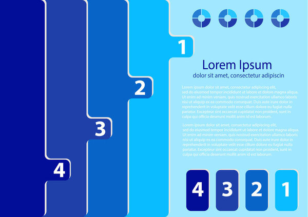 Цветные закладки, символы и текстовые поля. Концептуальное меню с 4 вариантами. Яркий цветовой узор инфографического дизайна
.