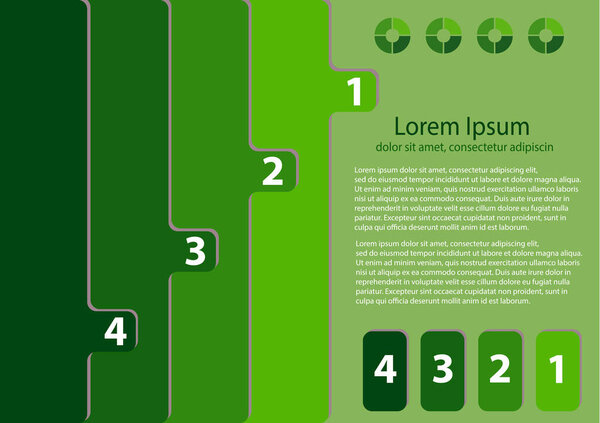 Цветные закладки, символы и текстовые поля. Концептуальное меню с 4 вариантами. Яркий цветовой узор инфографического дизайна
.