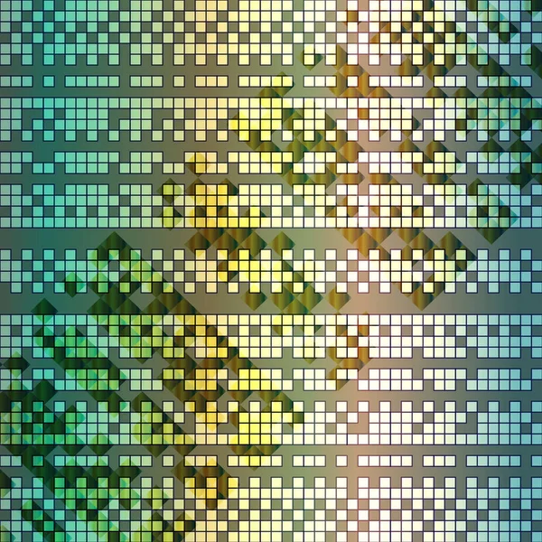 Fondo Abstracto Brillante Cuadrados Colores Pequeños Pixel — Vector de stock