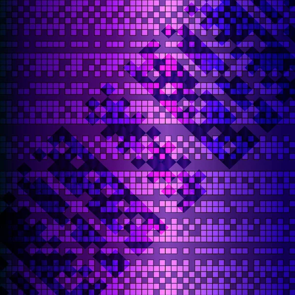 Fondo Abstracto Brillante Cuadrados Colores Pequeños Pixel — Vector de stock