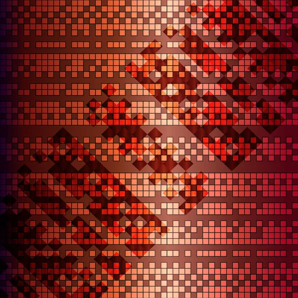 Fondo Abstracto Brillante Cuadrados Colores Pequeños Pixel — Vector de stock