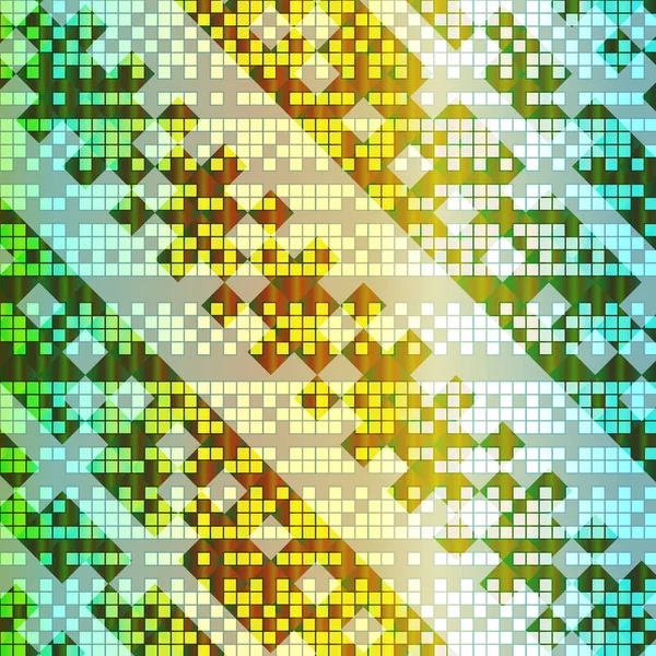 Fondo Abstracto Brillante Cuadrados Colores Pequeños Pixel — Vector de stock