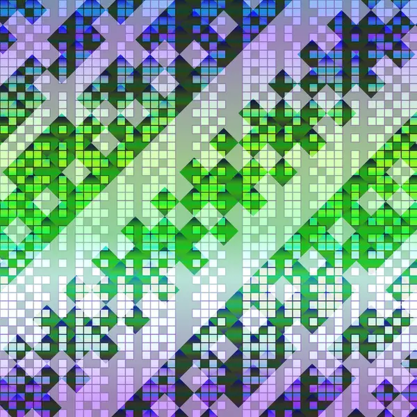 Fondo Abstracto Brillante Cuadrados Colores Pequeños Pixel — Archivo Imágenes Vectoriales