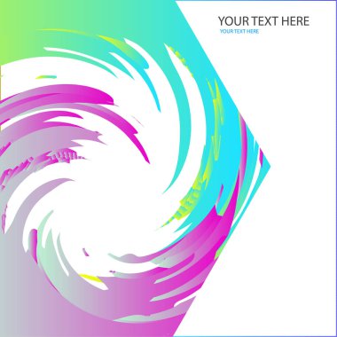 Vektör - geometrik şekildeki parlak soyut dalgalar