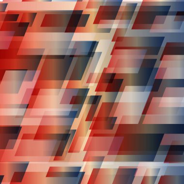 Dijital tasarım elemanlarıyla parlak renkli soyut arkaplan.