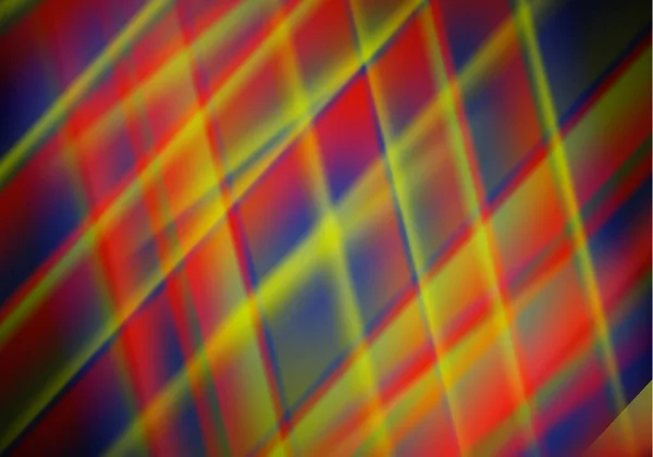 Abstrakte Farbige Leuchtlinien Auf Dunklem Hintergrund Lichteffekte Vektorillustration — Stockvektor