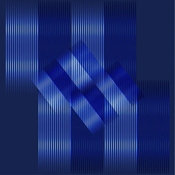 Fond Moderne Lumineux Objets Géomériques Bandes Métalliques Colorées — Image vectorielle