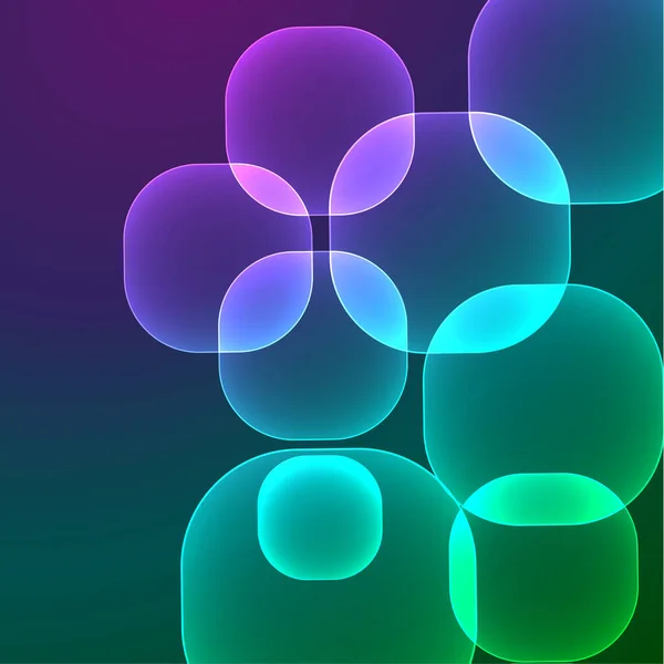色のついた正方形 現代の抽象的な背景 ベクトル技術 — ストックベクタ