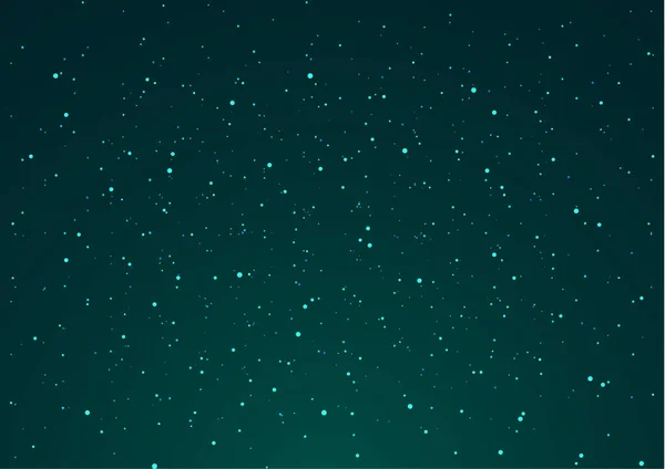 Fantastická Noční Hvězdná Obloha Barevné Pozadí Jasnými Světly Rozptýlenými Částicemi — Stockový vektor