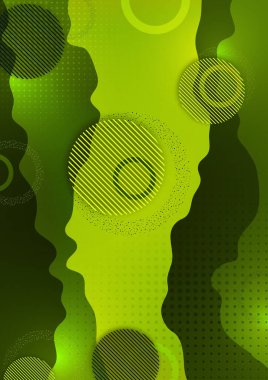 Kapak, broşür, poster ve afiş tasarımı için dairelerin ve yarım tonların modern arkaplan dokusu geometrik deseni. İşiniz için bir şablon. Vektör illüstrasyonu